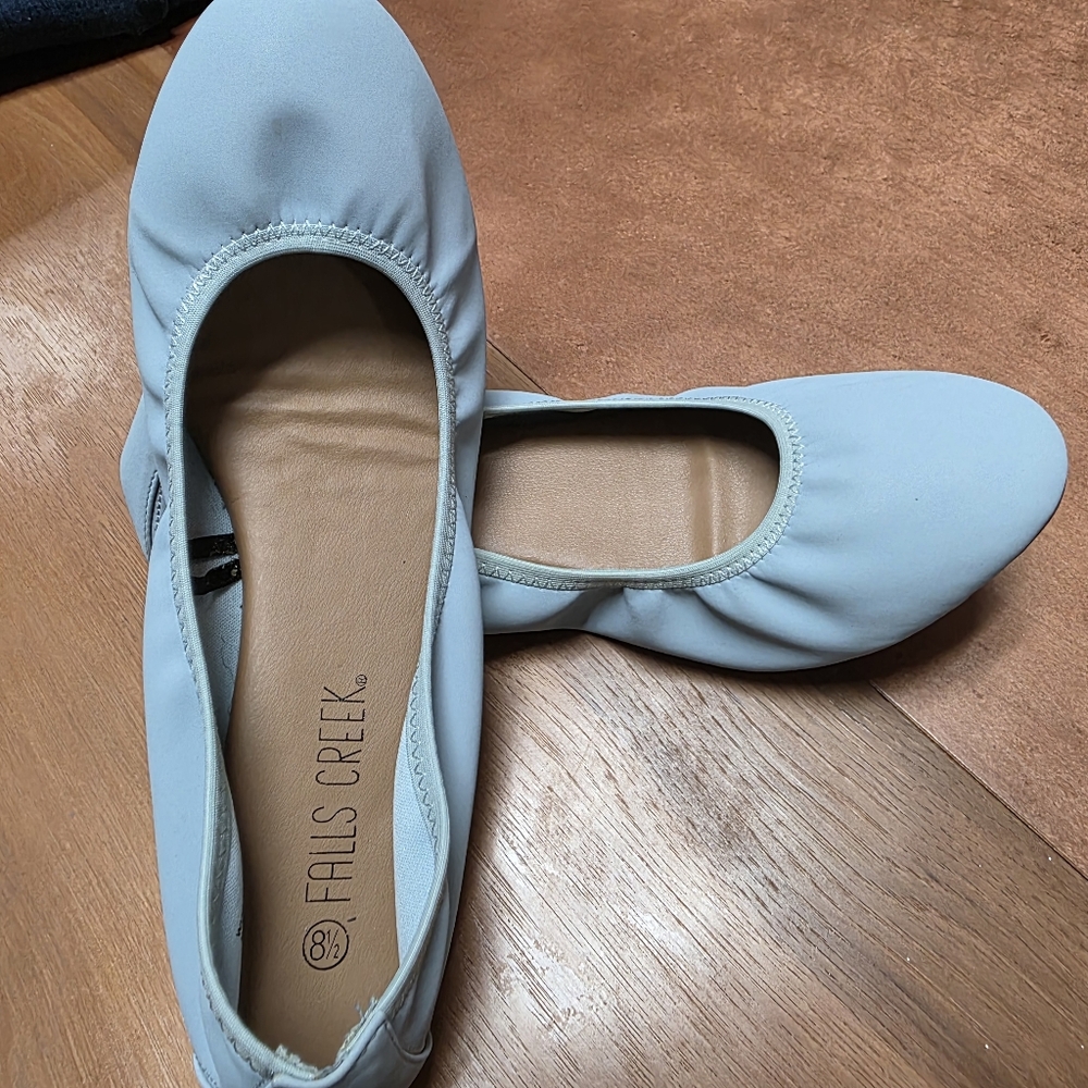 Baby Blue Ballet Flats Falls Creek Women's Light Blue Flats Size 8.5